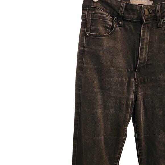 Just USA Black Dark Wash Denim Casual Classic High Rise Bootcut Jeans Size 4 - Picture 6 of 10